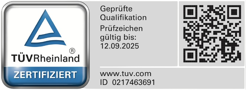TÜV Rheinland – Geprüfte Qualifikation